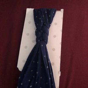 Baby blind navy blue braided headband